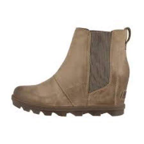 Sorel Joan of arctic ll wedge booties tan leather size 9 - Picture 1 of 8